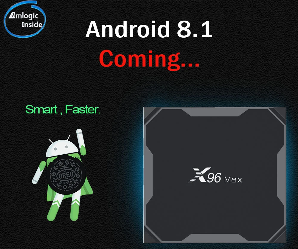 Android BOX X96 Max Android 8,1 Smart tv H265 STB Amlogic S905X2 четырехъядерный DDR4 4 ГБ 32 ГБ 2 Гб 16 Гб 5G 1000M WiFi 4K lcd USB3 BT4