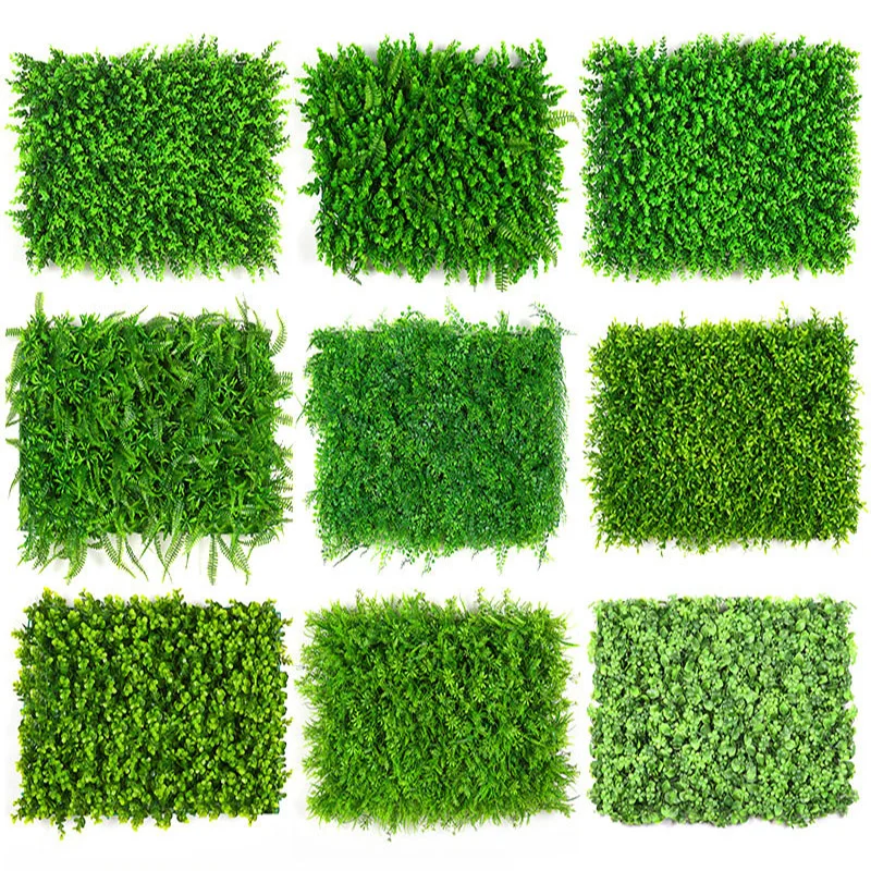 40*60cm Artificial Plant Simulation Wall Lawn Milan Eucalyptus Grass Plastic Fake Green Door Decoration | Дом и сад