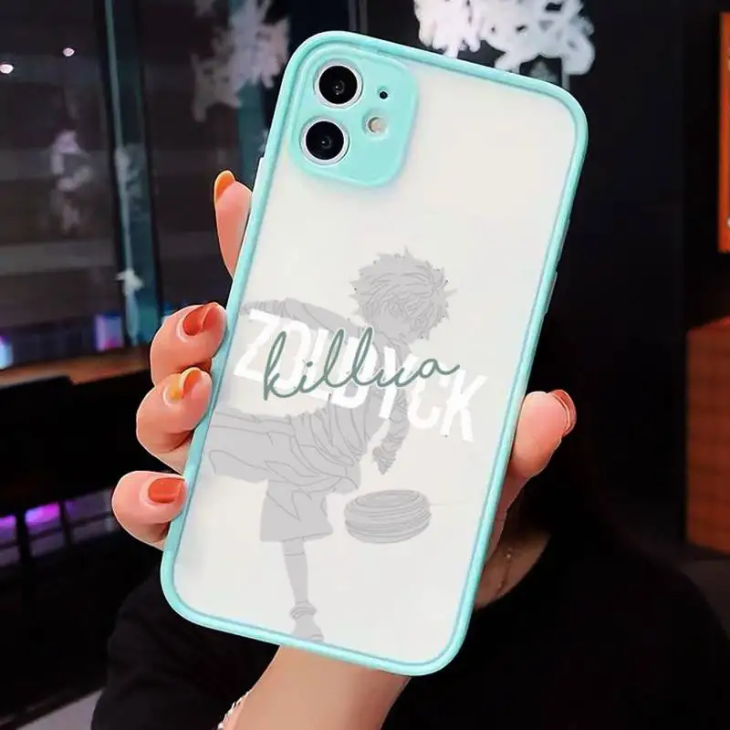 

Hunter X Hunter Killua Zaoldyeck Phone Cases Matte Transparent for iPhone 7 8 11 12 s mini pro X XS XR MAX Plus cover funda