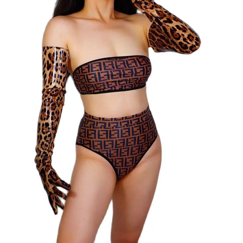 

Leopard Extra Long Gloves 70cm Slim Hand Female Faux Leather Bright Patent Leather Leopard Women Leather Gloves WPU286