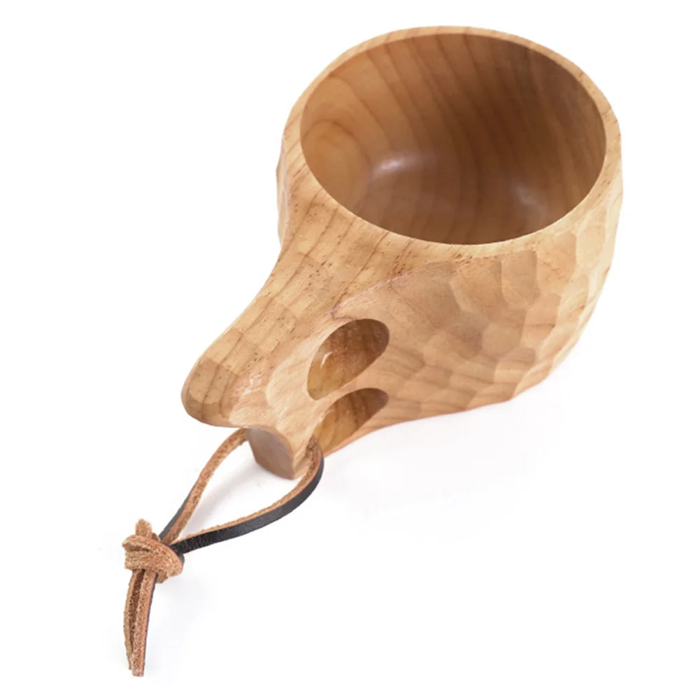 

Crafts Handmade Home Decor Reusable Teacup Gift Drinking Novelty Mug Travel Water Wooden Cup Kitchen Accessories Coffee Milk