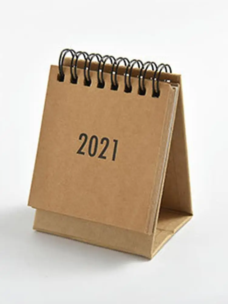 Портативный мини календарь 2021 года 2020-2021 настольный ежемесячный для организации