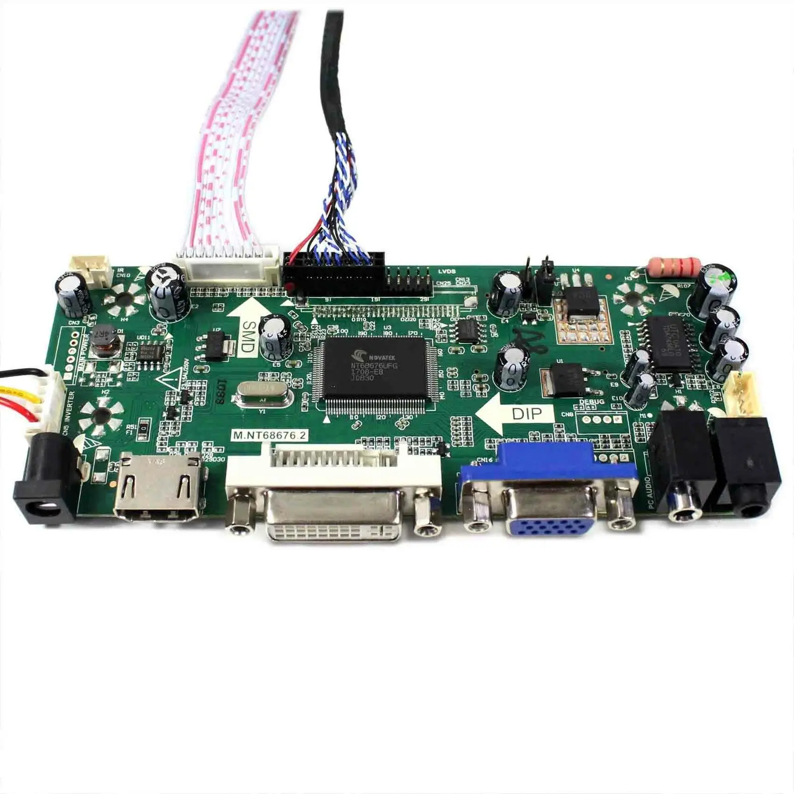 

M.NT68676 HDMI+DVI+VGA Driver Board Kit for 14.9 inch LCD LED Display screen LTA149B780F 1280x390