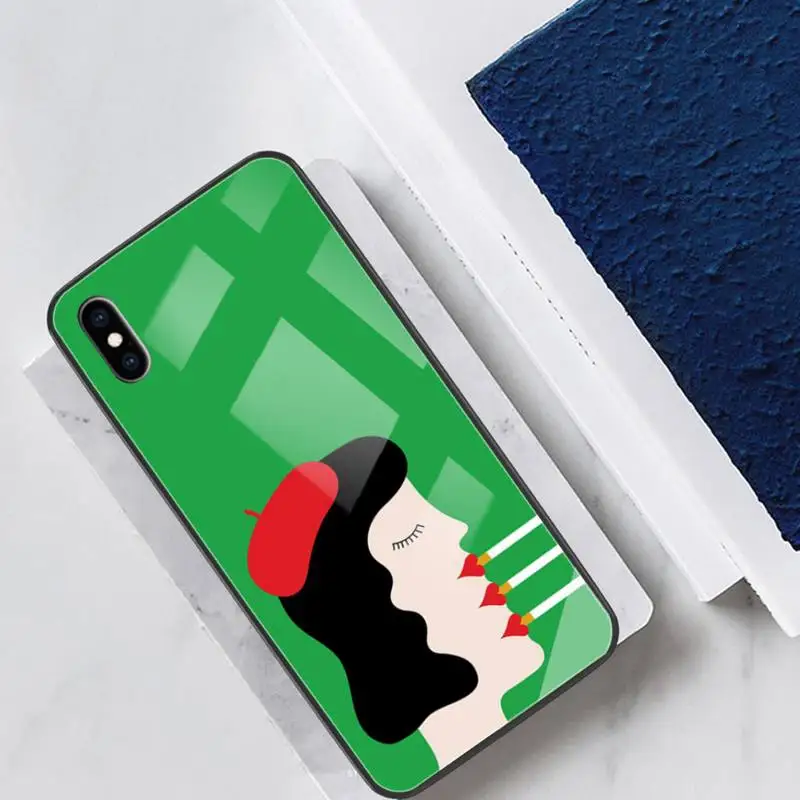 

CC Brain Waves Art Print by Phone Case Tempered Glass for Ipohne 12 11 Pro Max 7 8 PLUS 6s XR Back Cover Case