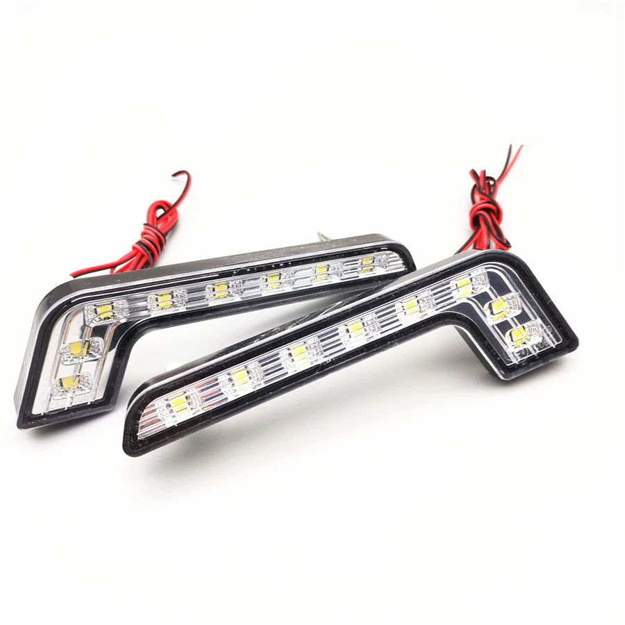 

1 Pair Car Daytime Running Light 8LED DRL Fog Driving Daylight White Head Lamp