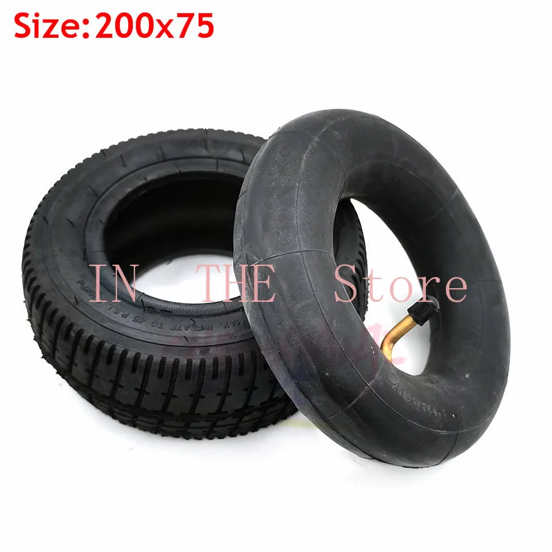 Молния Доставка 200x75 наружная внутренняя трубка шины для скутера Запчасти карт |