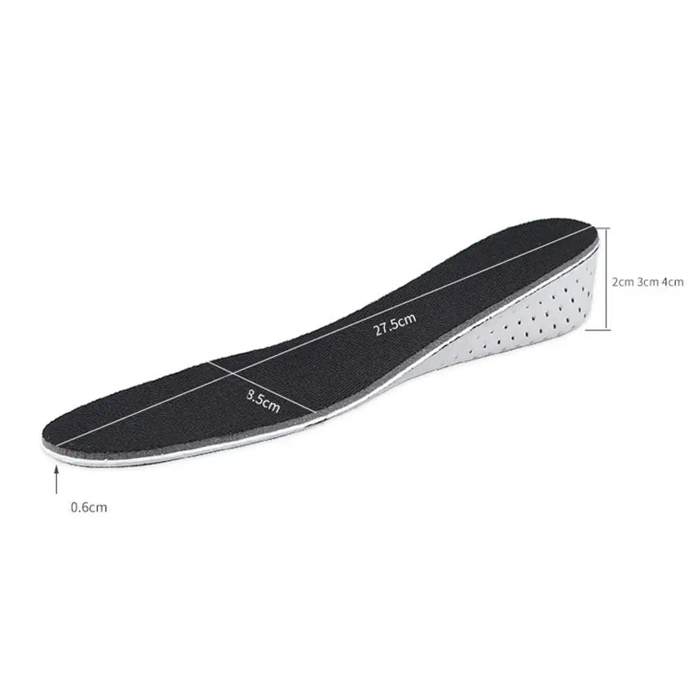 

Women Men Elastic Breathable Invisible Heightened Shoe Insoles Warm Lifting Pads