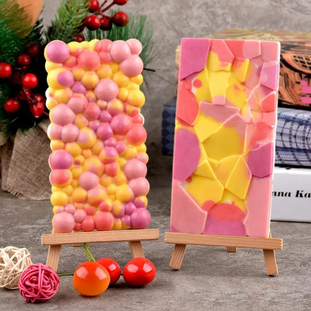 

50%HOTChocolate Mold Block Dots Design Heat-Resistant Silicone Candy Biscuit Mould Pan for Kitchen