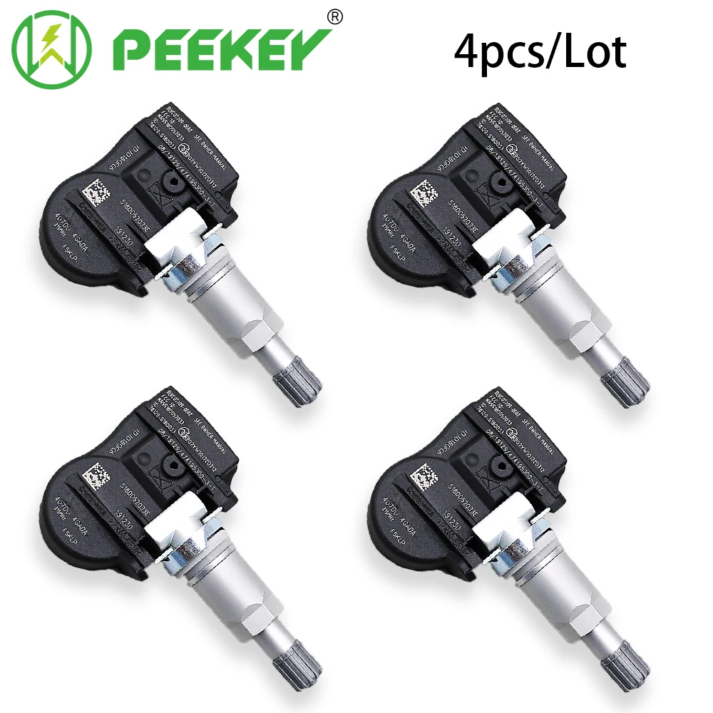 

PEEKEY 4PCS Tire Pressure Monitor Sensor TPMS 40700-4GA0B For Nissan Infiniti Q50 3.5L 3.7L 2014 2015 315MHz 40700-4GA0A