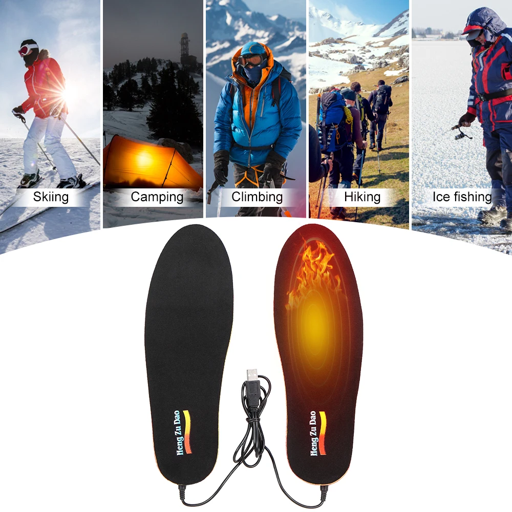 

Wireless Electric Heated Insole Cutting Foot Warmers Battery Powered Heating Insoles Winter Warm Shoe Insoles For Skiing Camping