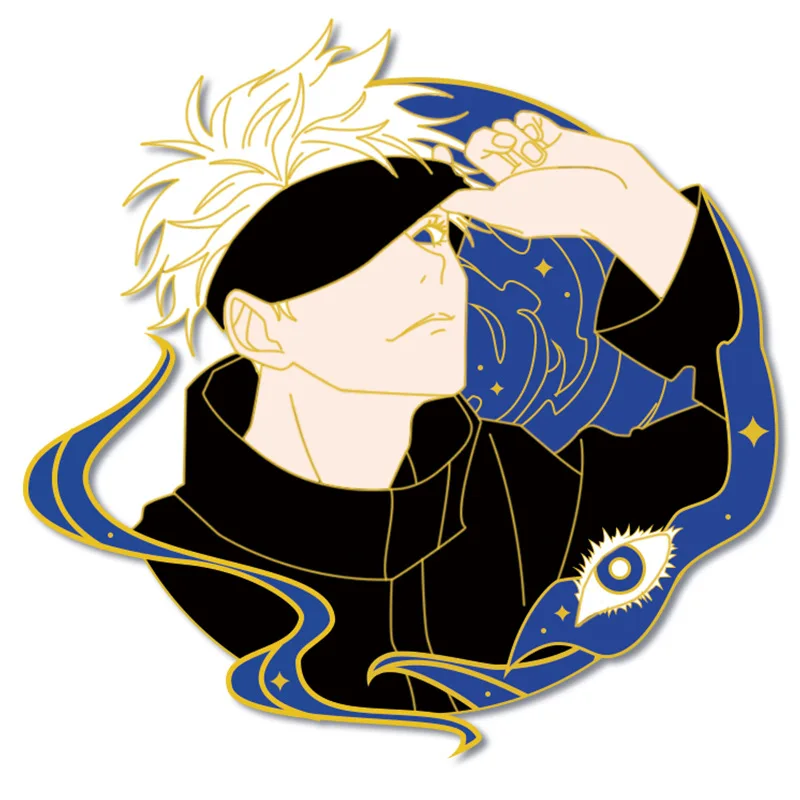 

Jujutsu Kaisen Gojo Satoru Ryomen Sukuna Cosplay Brooch Badge Prop Anime Metal Man Woman Pin Props Accessories