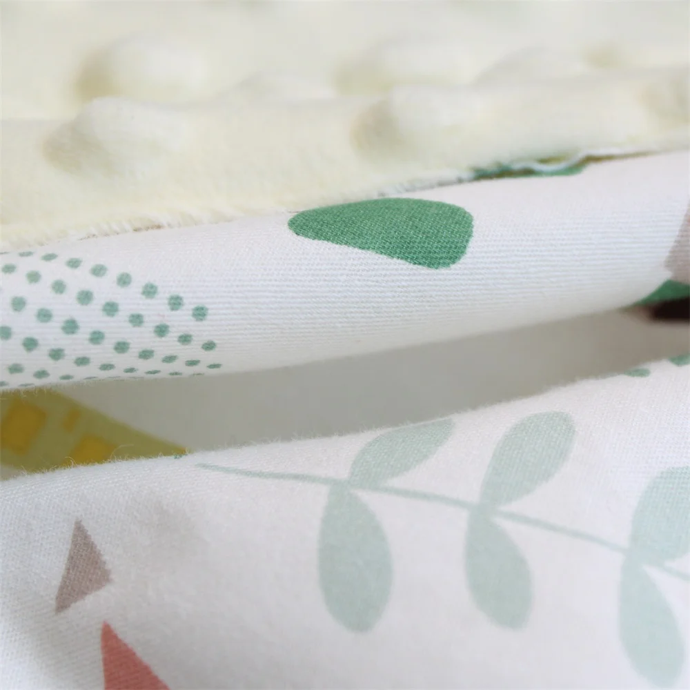 Хлопковое 3D детское одеяло в мелкий горошек динозавр мягкое термальное весеннее