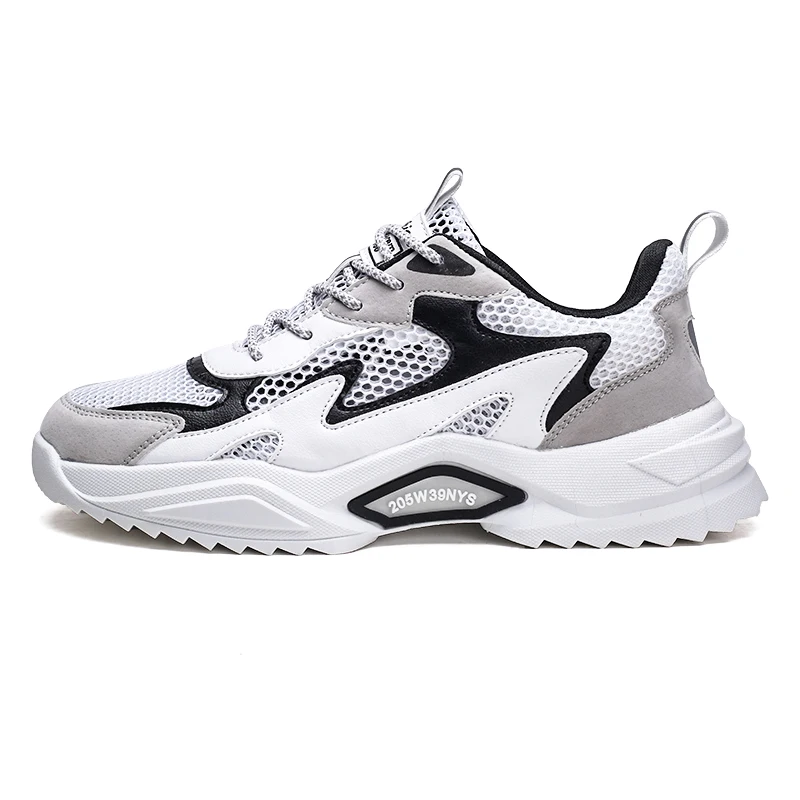 

High Quality Men's Hollow Mesh Breathable Sports Shoes Antiskid Running Shoes Korean Fashion Leisure Sports Shoes Men Shoes