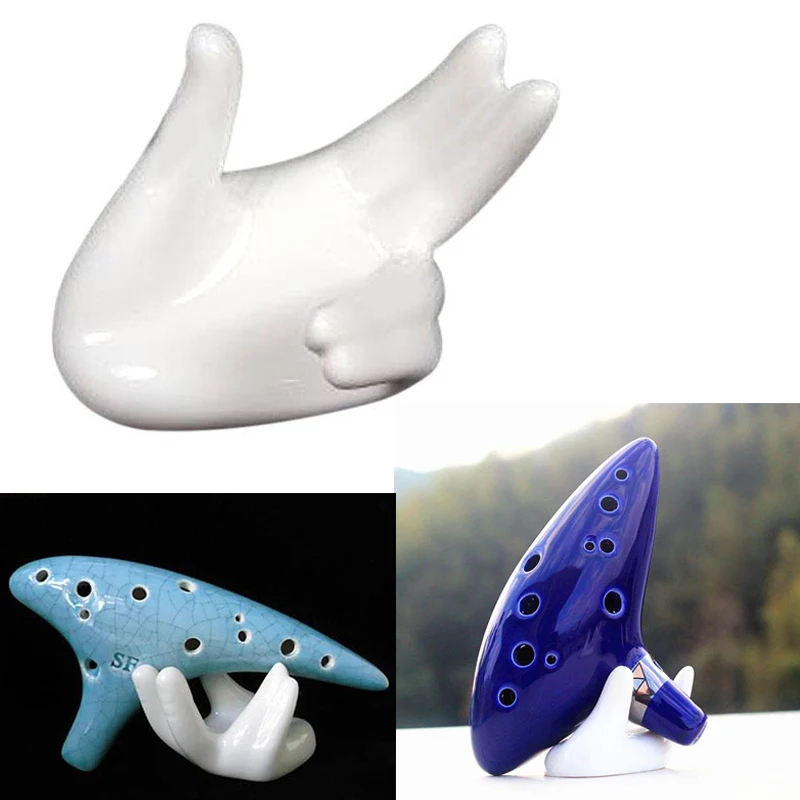 Белая идеальная подставка для коллектора Ocarina керамическая любителей музыки