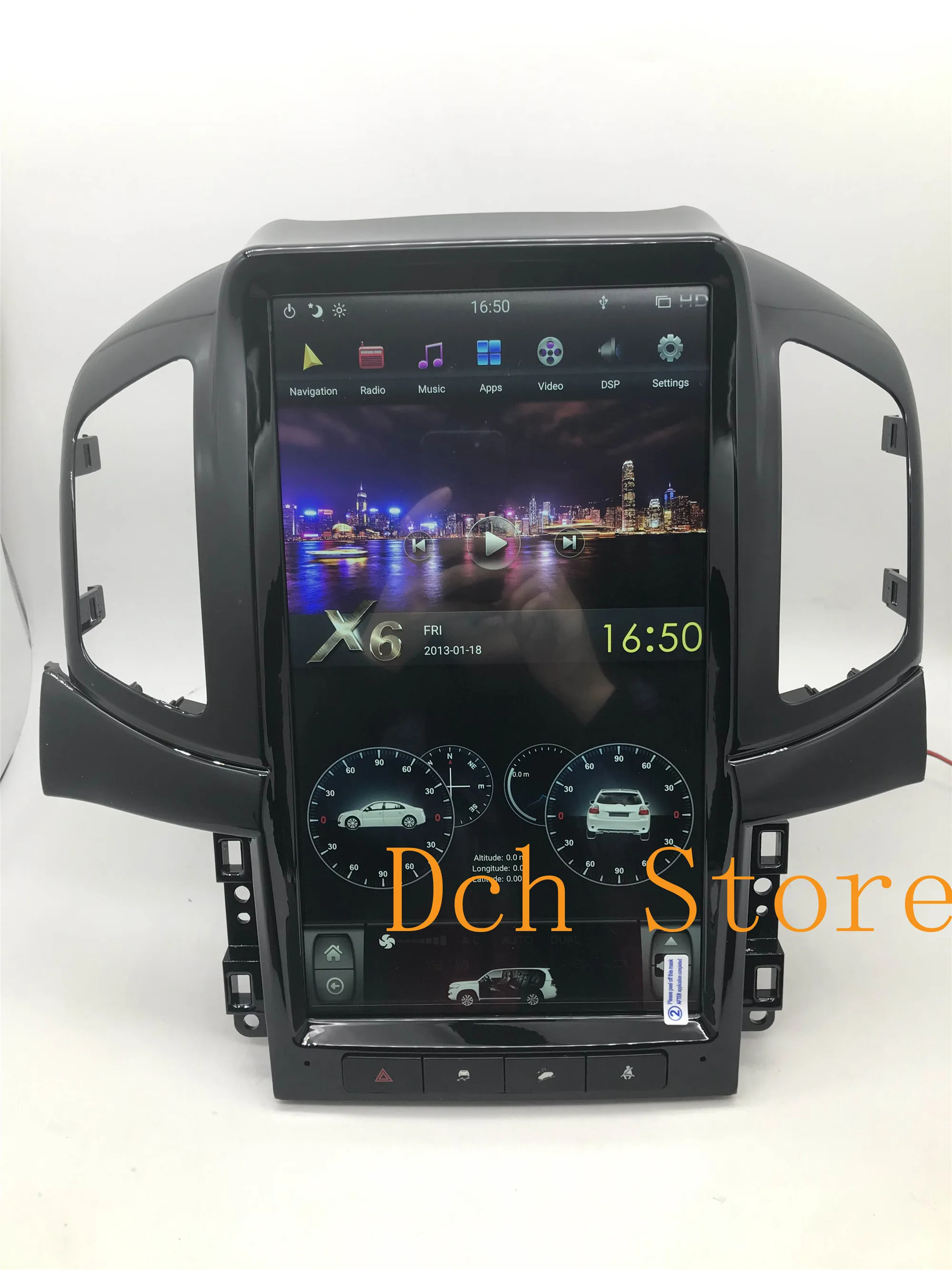Автомобильный DVD плеер Tesla Style вертикальный экран 13 6 дюйма Android 9 0 навигация GPS для
