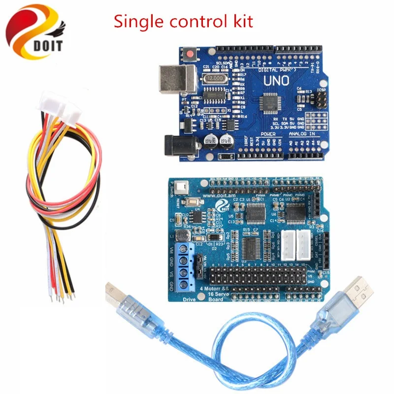 Комплект управления SZDOIT для arduino, контрольный комплект с Wi-Fi/Bluetooth/ручкой + плата драйвера двигателя, деталь шасси для радиоуправляемого робота/танка, «сделай сам» для Arduino