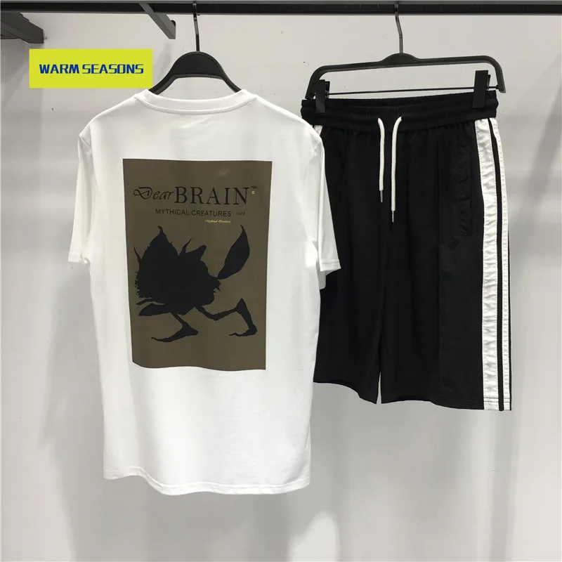 

Men's 2021 Summer Clothing New Men White Back Cartoon Printed Couple's Short-Sleeved T-shirt B1dab2211