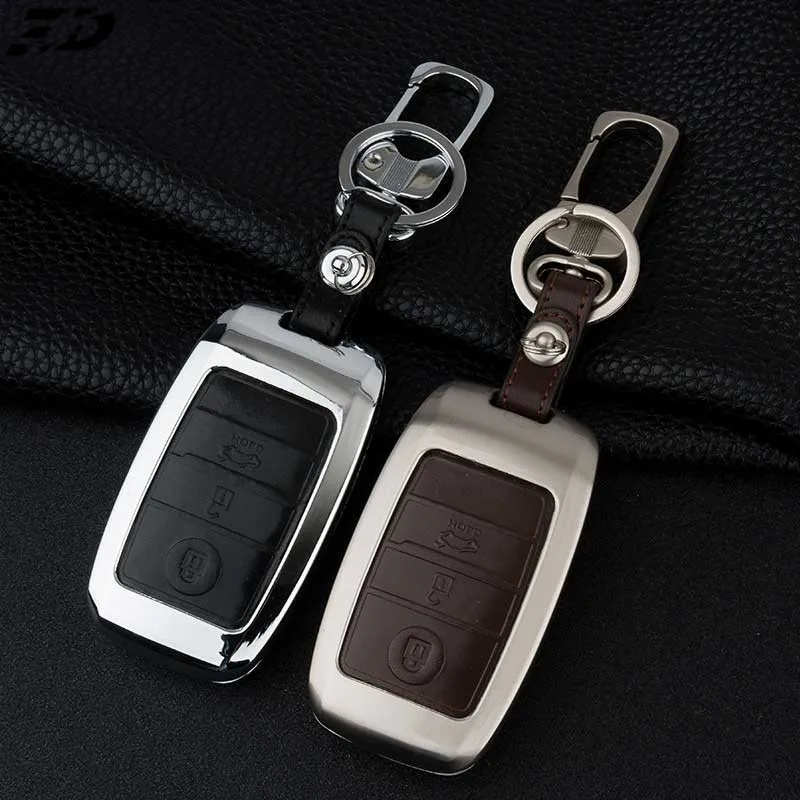 Чехол для автомобильного ключа из цинкового сплава и кожи чехол Kia Ceed Sportage R K3 K4 K5