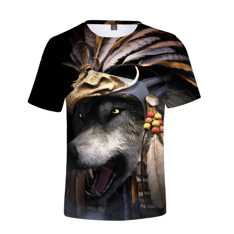 

Wolf King Printed T Shirts Men 3d T-shirts Drop Ship Top Tee Short Sleeve Camiseta Hombre O-Neck Tshirt Fashion Casual Brand