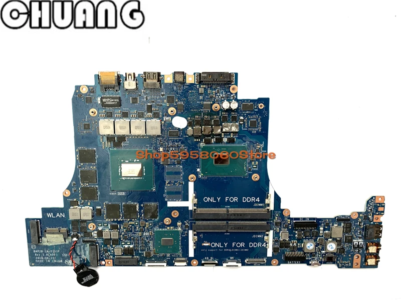 Материнская плата для ноутбука Dell Alienware 17 R4 GTX1060/6GB w/ i7 2 6 Ghz CPU JHRTF 0JHRTF CN