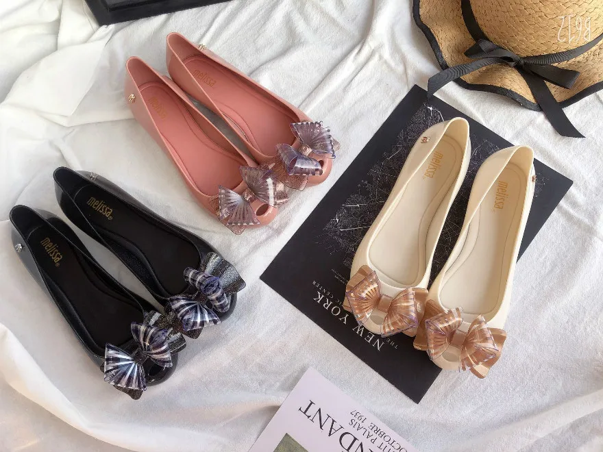 

Новинка 2020, женская обувь с бантом, туфли с закрытым носком и открытым носком, пляжные туфли для родителей и детей