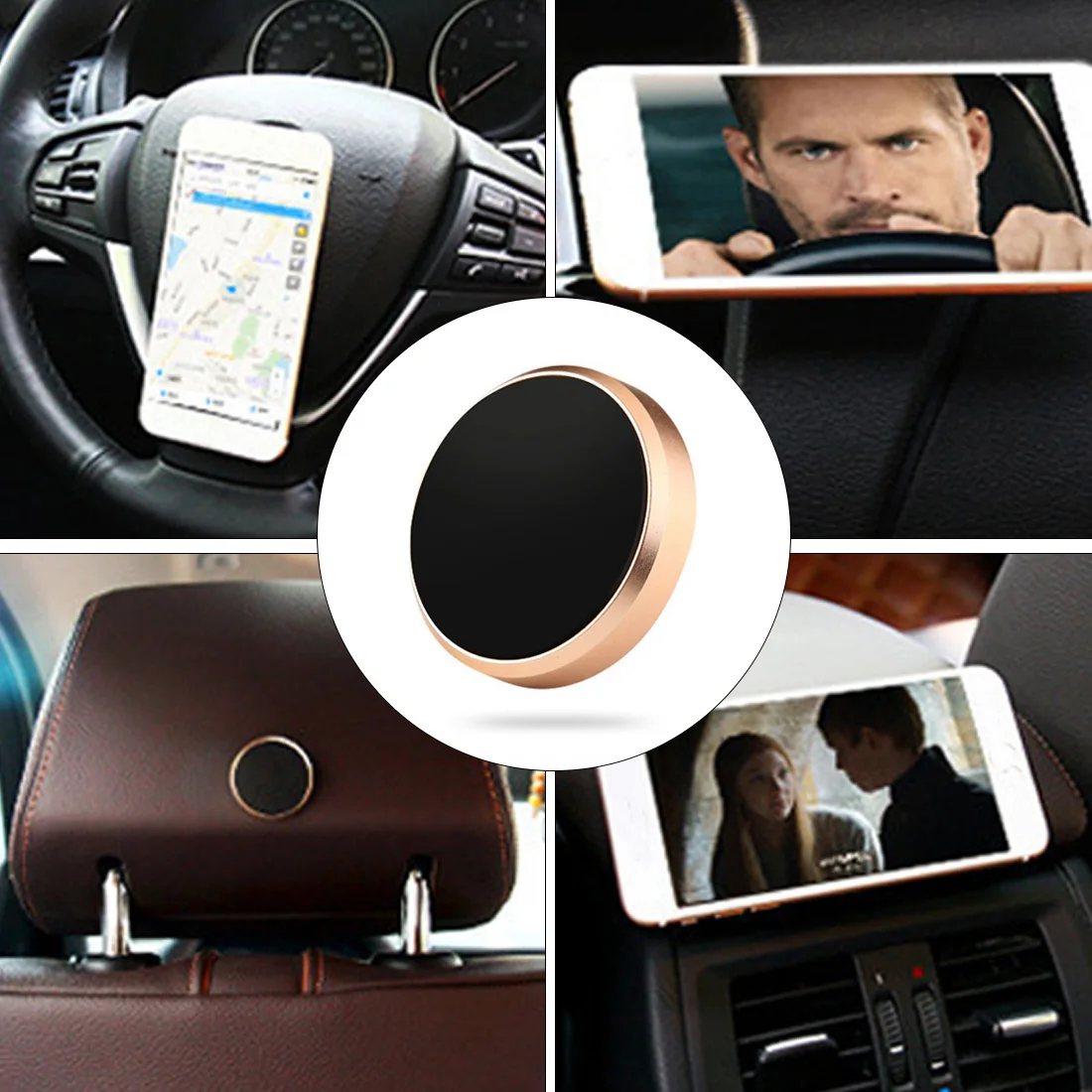 

Magnetic Car Phone Holder Dashboard Mini Strip Shape Stand For iPhone Samsung huawei Metal Magnet GPS Car Mount for Wall
