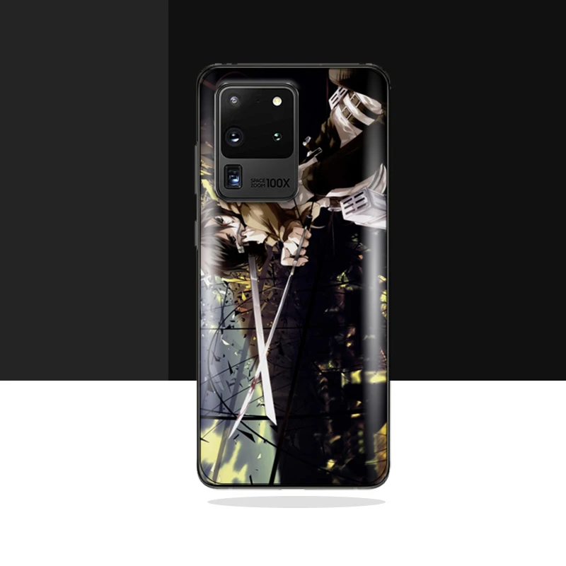 

Anime Attack On Titan Levi Ackerman Phone Case For Samsung Galaxy S21 S20 Lite Plus Ultra S10E S10 S9 S8 Soft Coque