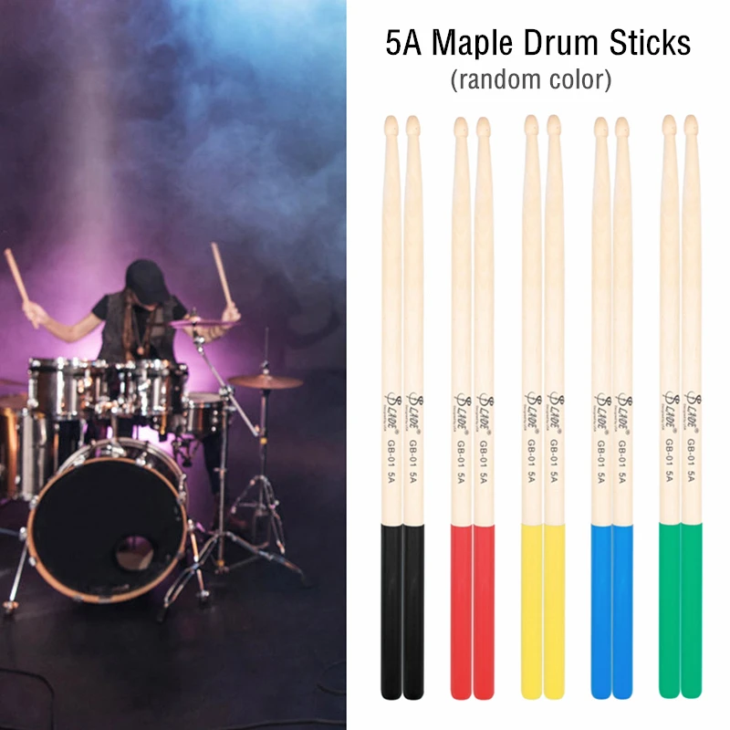 

3 Pairs 5A Maple Non-slip Drum Sticks Drumsticks Universal Drum Set Drumsticks Musical Instrument Accessories