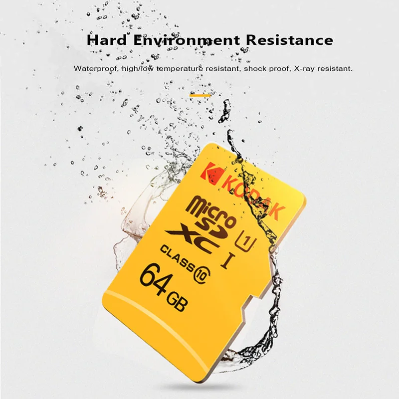 Kodak высокая скорость 16 ГБ 32 карта TF/micro sd cartao de memoria 64 Гб 128 класс 10 U1 флэш памяти mecard