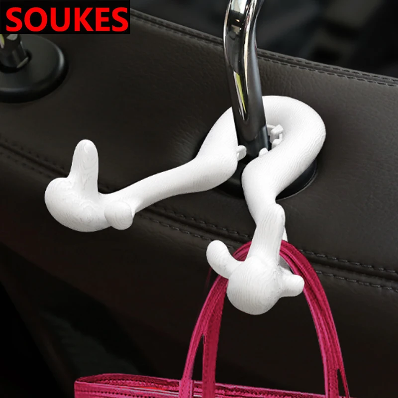 Вешалка для подголовника автомобильного сиденья с рогами aclips Fiat 500 Abarth Mercedes W176 W204