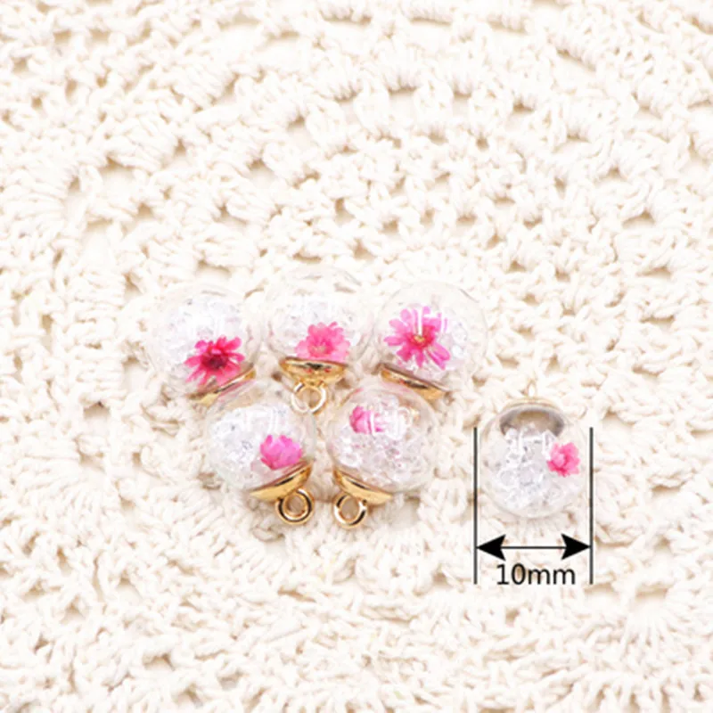 6 шт. стеклянные пуговицы с хрустальным шариком цветные цветочные алмазные