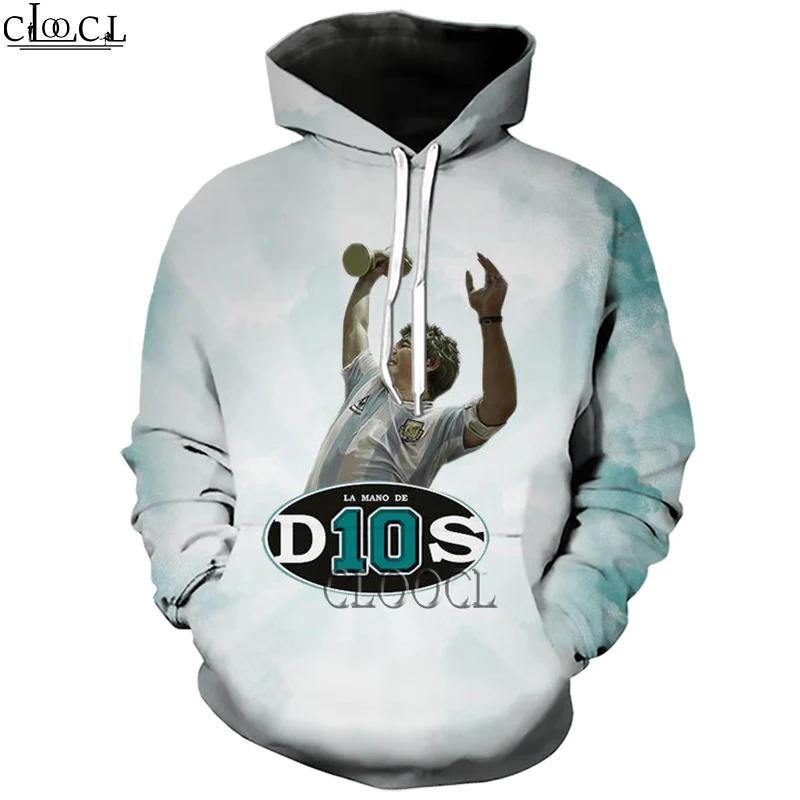 

CLOOCL Diego Armando Maradona Hoodies 3D Print Mens Women Fashion Hot Selliing Sweatshirt Casual Hip Hop Tops Drop Shipping