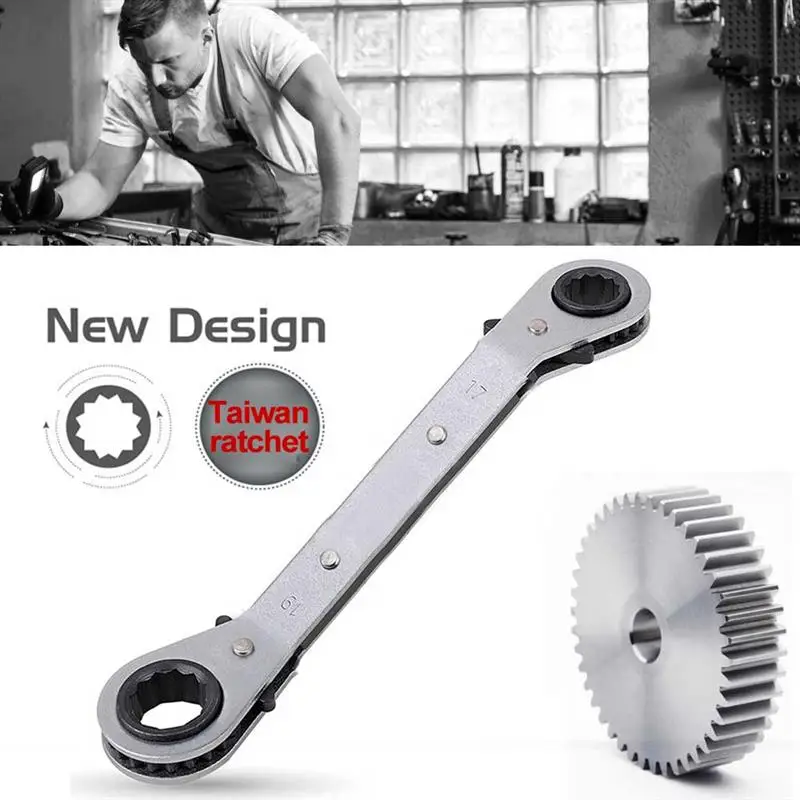 

6-8/17-19/11-13/14-17mmRatchet Wrench Double End Quick Spanner Double End Double Direction Elbow Saving Club Spanner