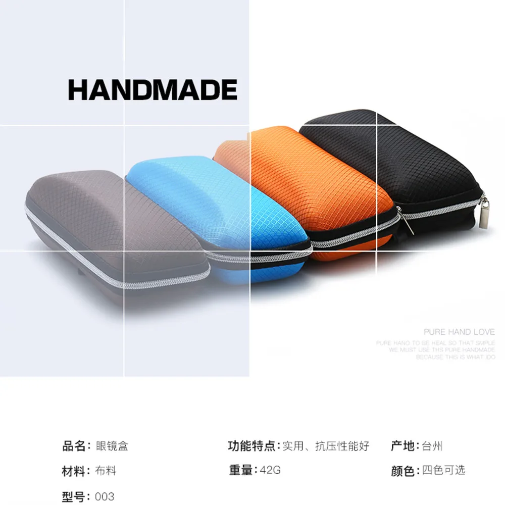 HINDFIEL New Fashion Color Sunglasses Anti - Pressure Square Glasses Box Reading Carry Bag Hard Zipper Travel Pack | Аксессуары для
