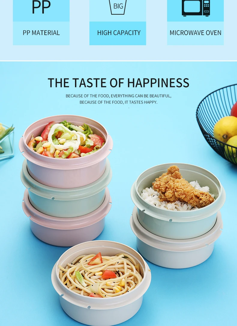 WORTHBUY, портативная микроволновая печь, Ланч-бокс, японский пластик, Bento, Ланч-бокс для детей, для школьных Бенто-бокс, контейнер для хранения продуктов