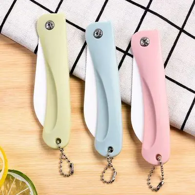 1 шт. простой складной керамический нож 3 дюйма цветная ручка фруктовый для