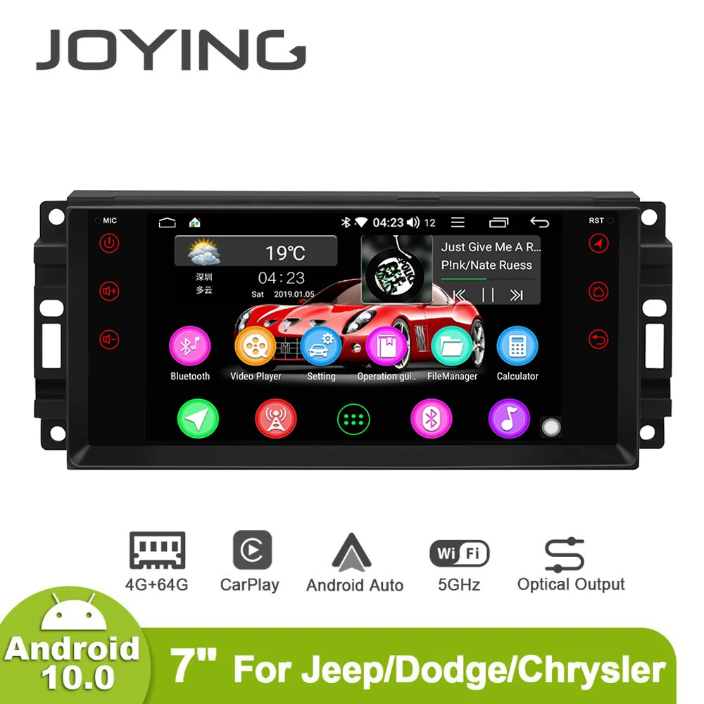 7 дюймов Android10 мультимедийное радио Play для Jeep Commander компасы Wrangler неограниченный