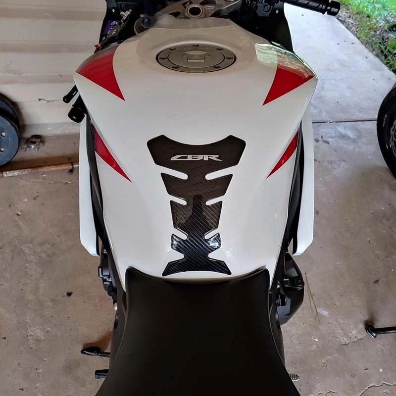 

Carbon Fiber Motorcycle Tank Pad Gas Oil Fuel Tank Pad Protector for Honda CBR600 1000 954 929 900 RR, CBR250 300 500 R