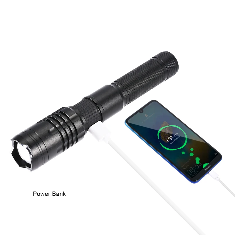 COBA 18650 светодиодный фонарь p50 с масштабируемым аккумулятором usb тактический новый