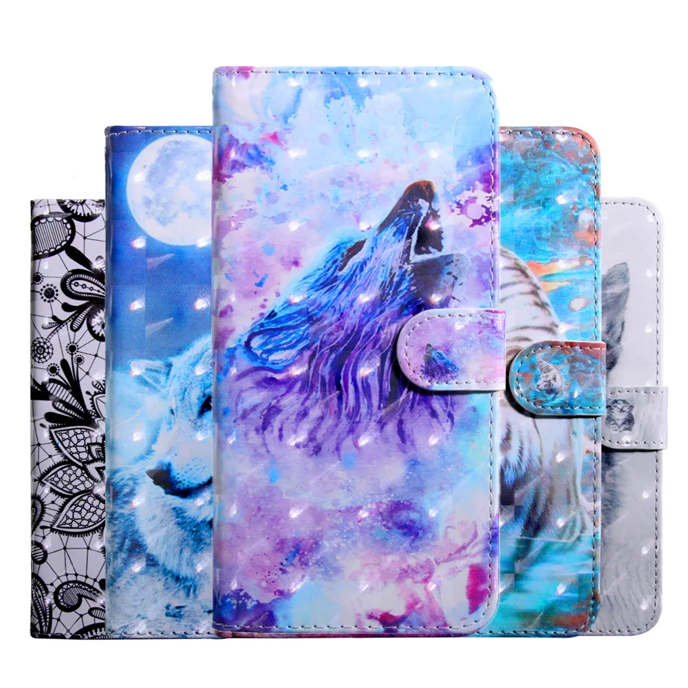 

Book Case Luxury 3D Painted For Samsung Galaxy A01 A21 A51 A71 A70E A81 A91 Phone Cover Shell Bags Flip Wallet Leather