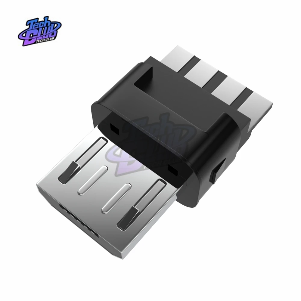 10 шт./компл. DIY Micro USB с разъемом папа Разъемы разъем комплект w/Чехлы чёрный 5Pin |