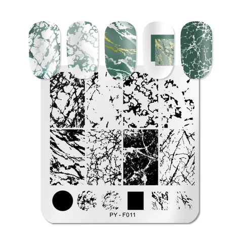 Квадратные пластины PICT You для стемпинга ногтей с цветами трафаретные инструменты штамп для дизайна ногтей шаблон для дизайна пластины из нержавеющей стали с изображением