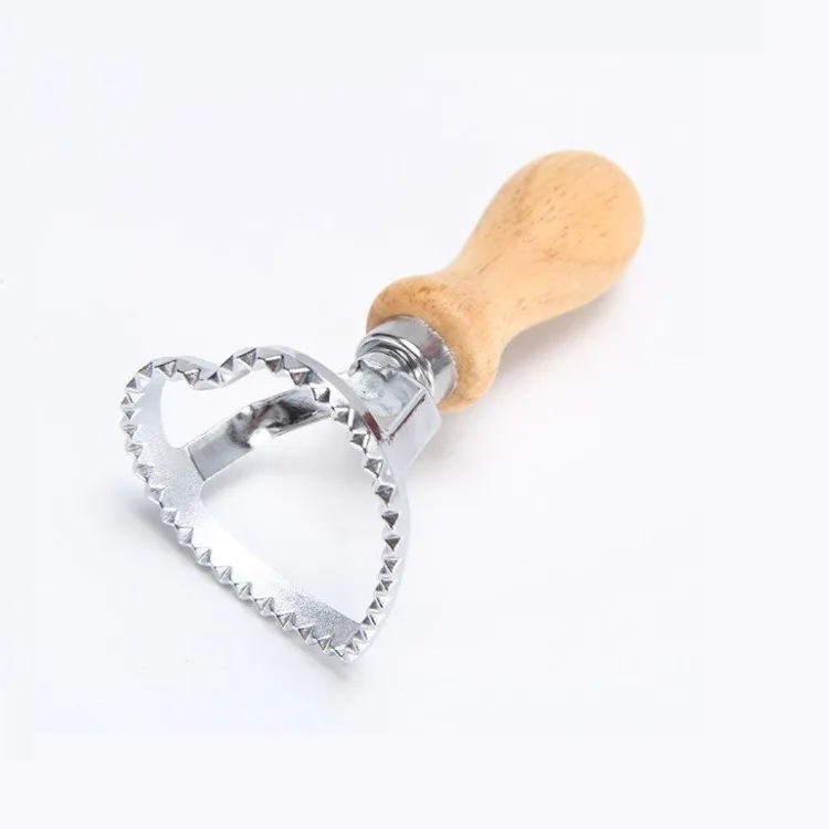 

New Zinc Alloy Wooden Handle Biscuit Mould Cake Dumpling Crust Cake Mould Cookie Pie Cutting Baking Tools Home Kitchen Supplies