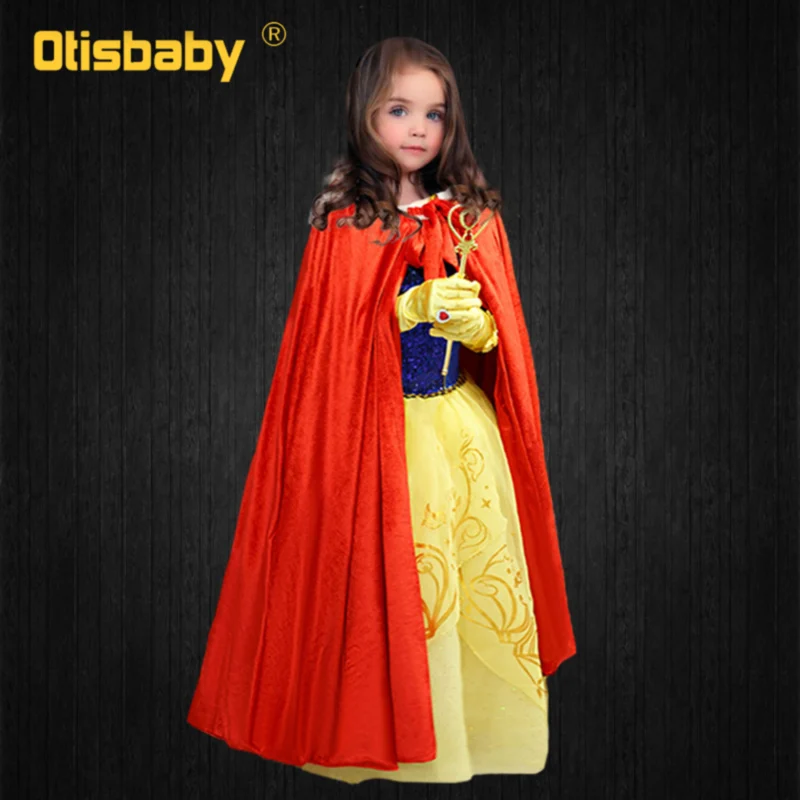Long Velvet Cloak От 3 до 12 лет, рождественское розовое платье Эльзы для девочек Детские вечерние костюмы Эльзы Детские платья Феи Эльзы для девочек, Fantasia Infantil - Цвет: Long Velvet Cloak