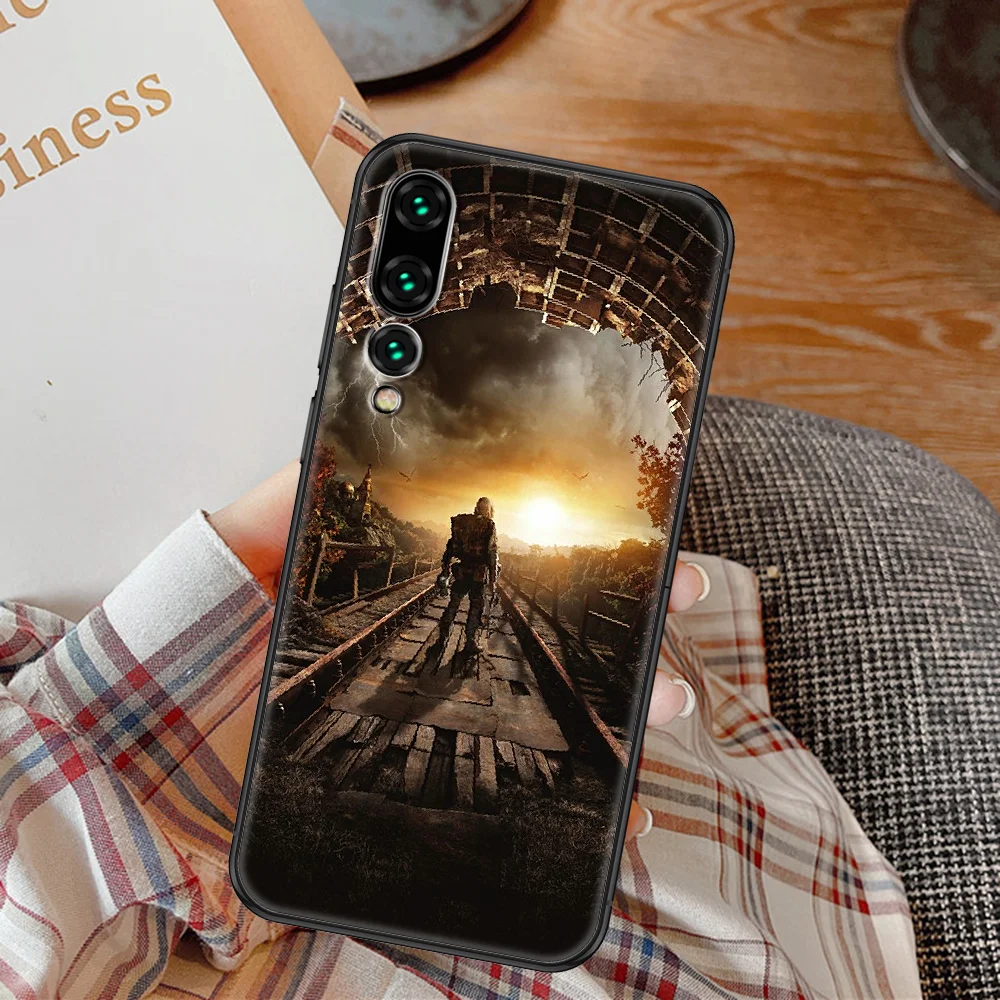 Чехол для телефона Game Metro 2033 Huawei P Mate P10 P20 P30 P40 10 20 Smart Z Pro Lite Черный Модный