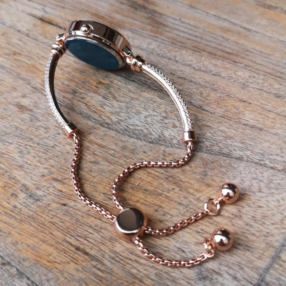 

Hot Gift Luxury Rose Gold Women Casual Bracelet Watch Unique Quartz Business Fashion Dress Watches For Female Wristwatch