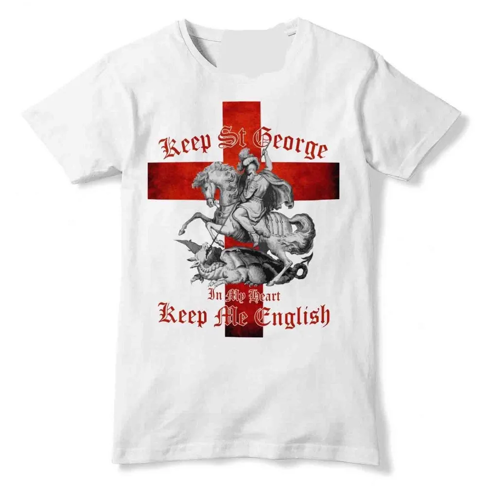 

Hipster Tees Summer Mens T Shirt Keep St George In My Heart T Shirt England Shirt Dragon Slayer English Top Gd4Free T Shirts