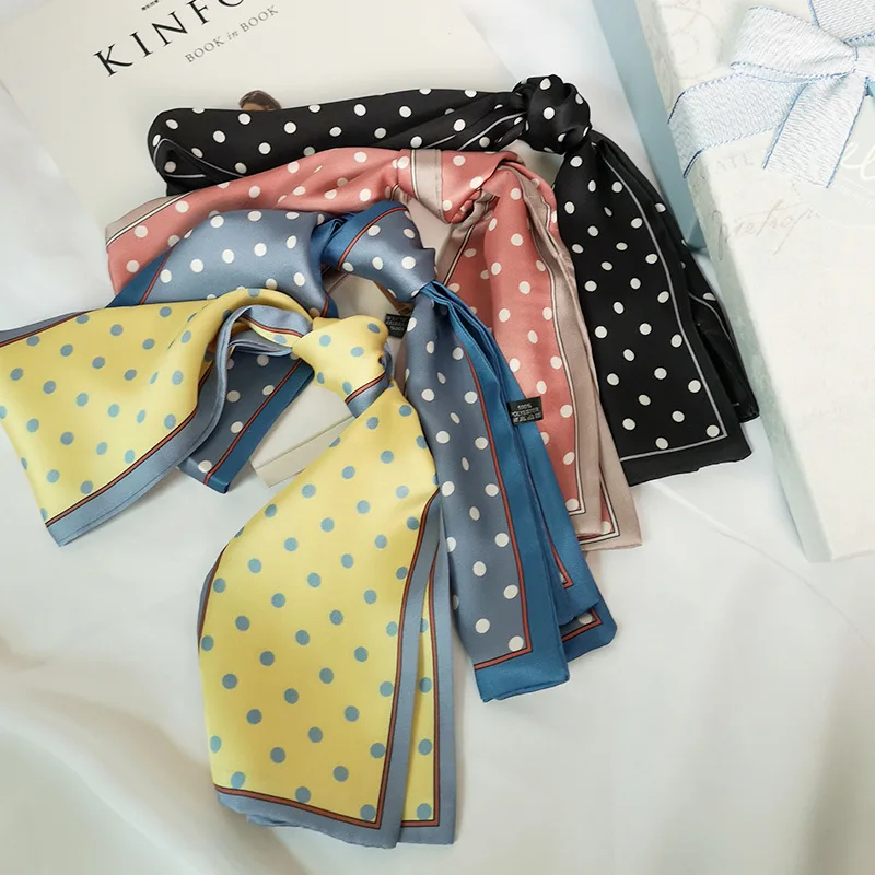 

Silk Scarf Women Shawls Wraps Fashion Small Hair Neck Hijabs Foulard Scarves Female Lady bufanda seda mujer echarpe ete soie