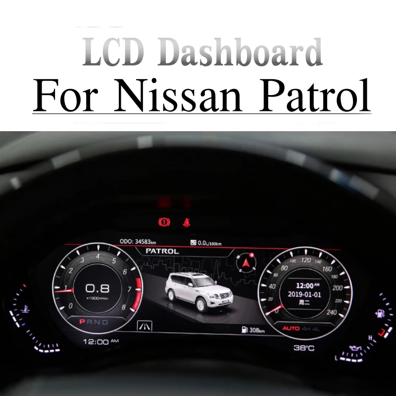Android дисплей приборной панели автомобиля экран для Nissan Patrol Y62 мультимедийный