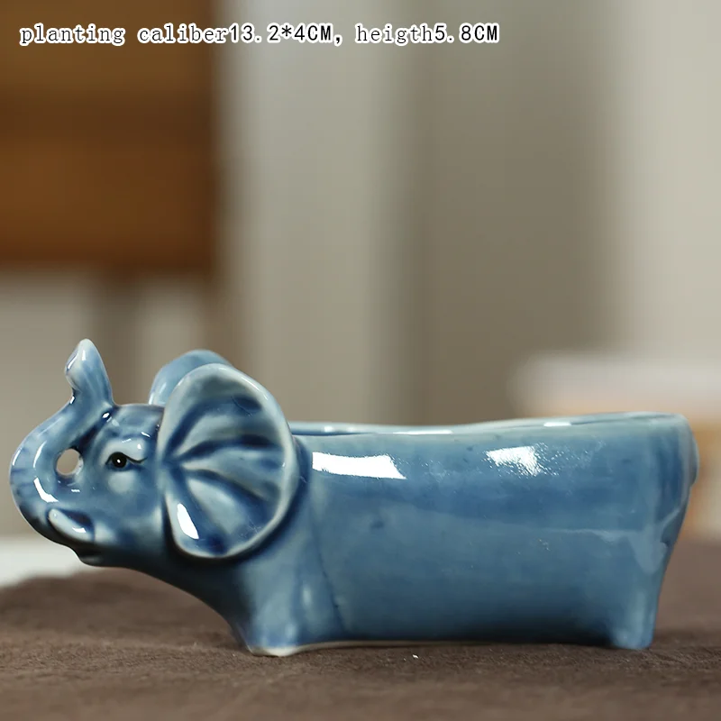 Цветочный горшок суккулент искусственное животное слоны стильное растение